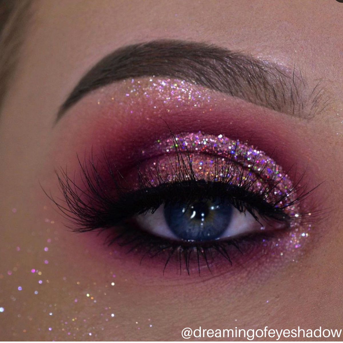 Purple Pink Pressed Glitter Eyeshadow, Vani Cosmetics