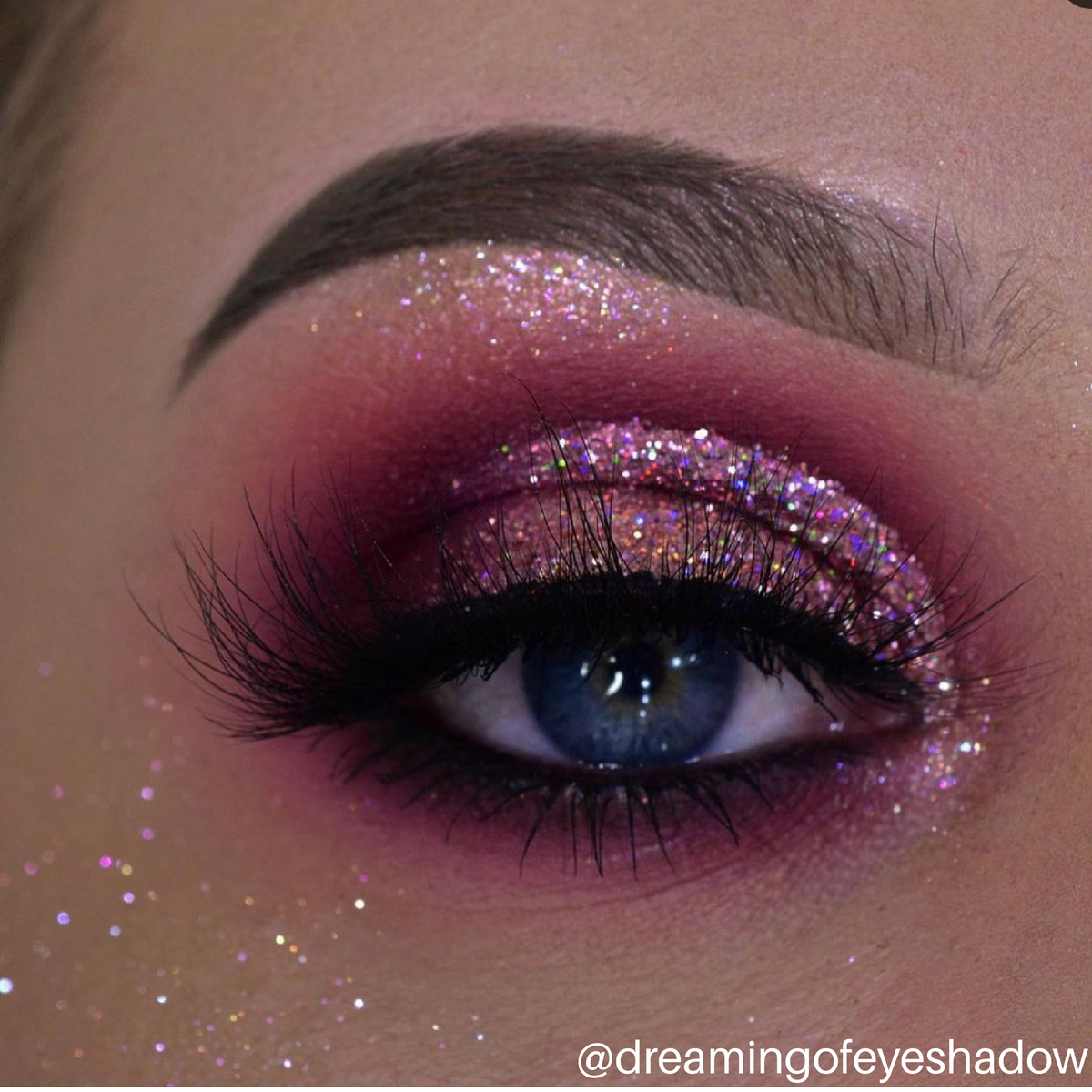 Purple Pink Pressed Glitter Eyeshadow Vani Cosmetics Vani