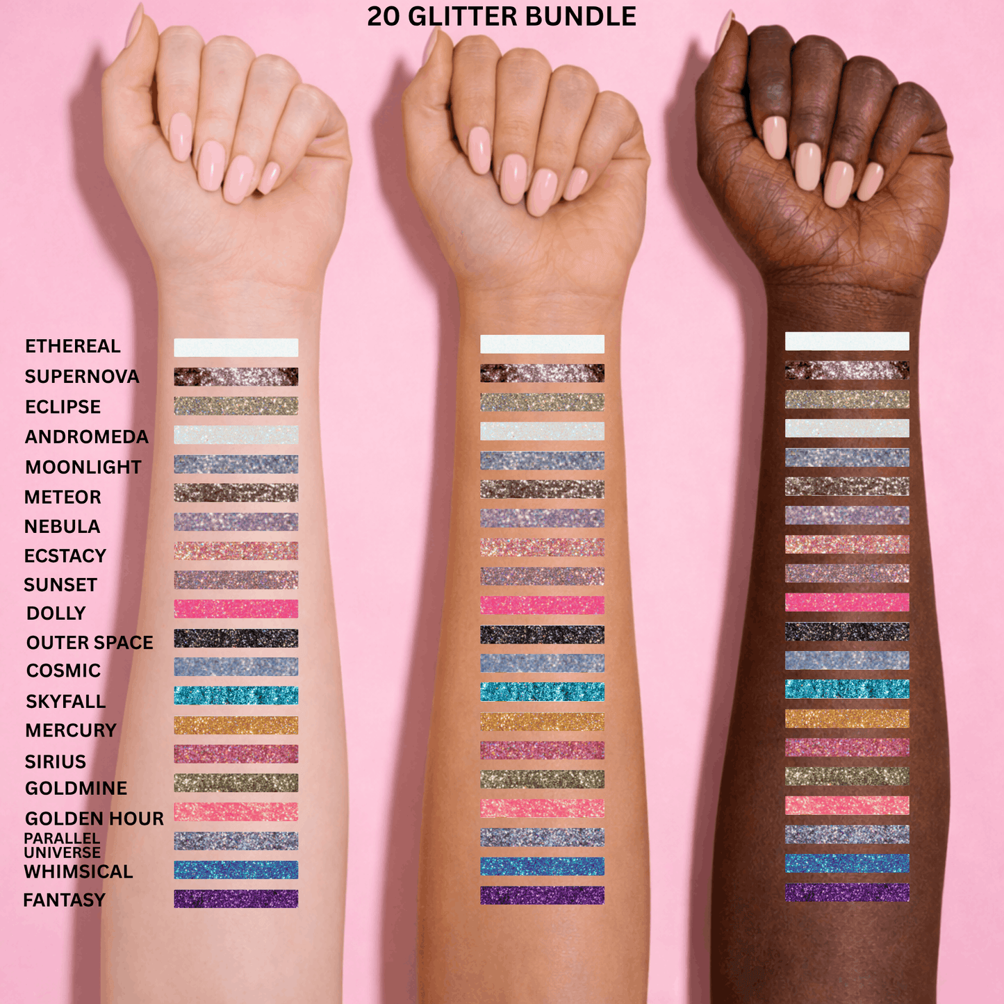 Pressed Glitter Bundle (20 Glitters)