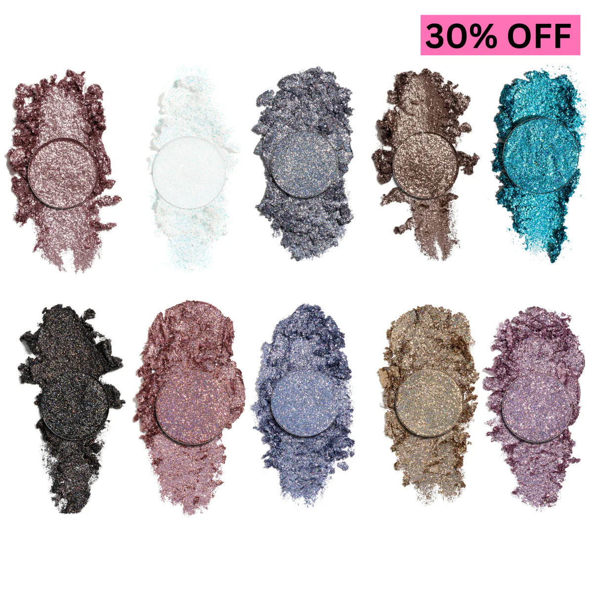 【新品】MEGA BEAUTY美顔器 VaniCOSMETICS 6G75000 Pressed Glitter Eyeshadow Bundle Highly Pigmented | Vani