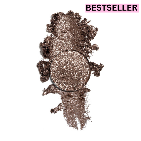 Brown Foiled Metallic Pressed Glitter Eyeshadow, Highly