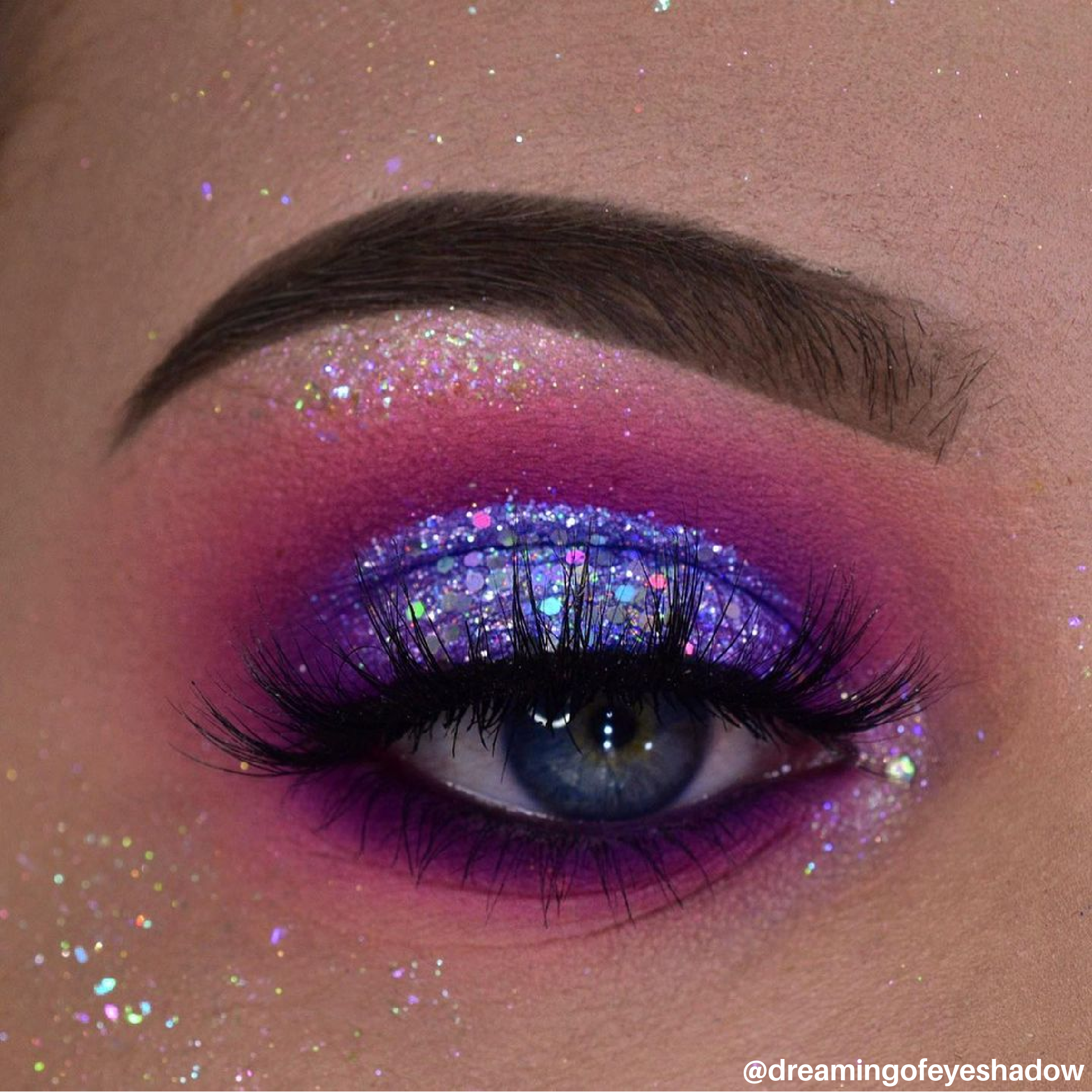 Silver Holographic Glitter Eyeshadow, Highly Pigmented Vegan